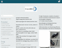 Tablet Screenshot of ironbill.se